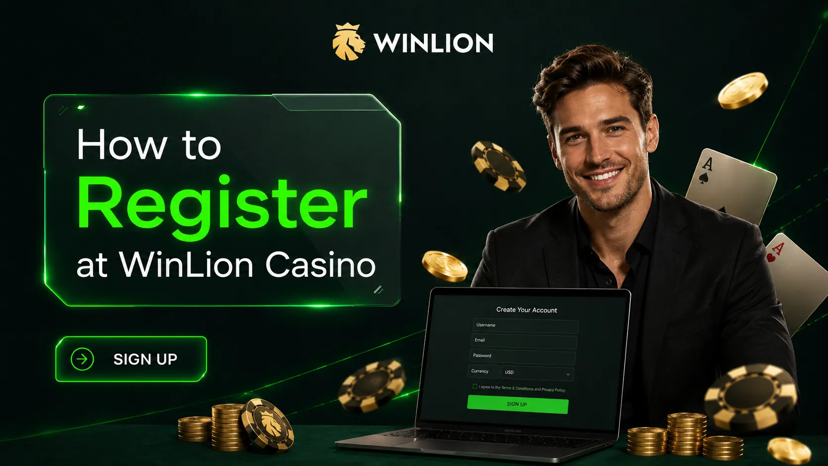 How to Register at WinLion Casino in Canada